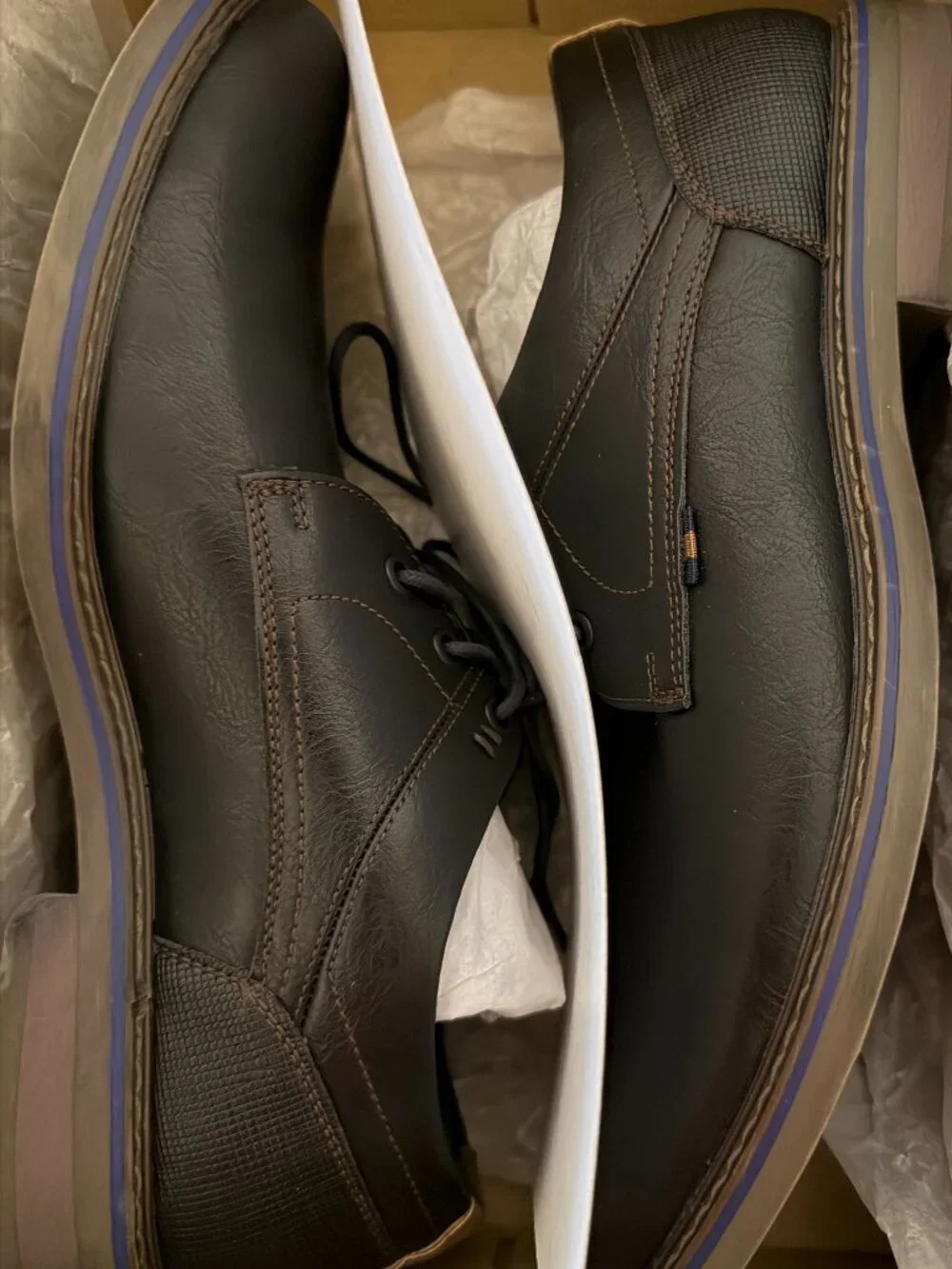 Freeman Knox Men's Black Oxford Dress Shoes Size 10M (Style F220160) - worn 1x